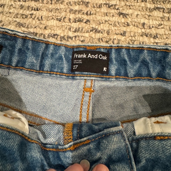 Frank and Oak Stevie Tapered Denim Short in Light Wash - Picture 7 of 13